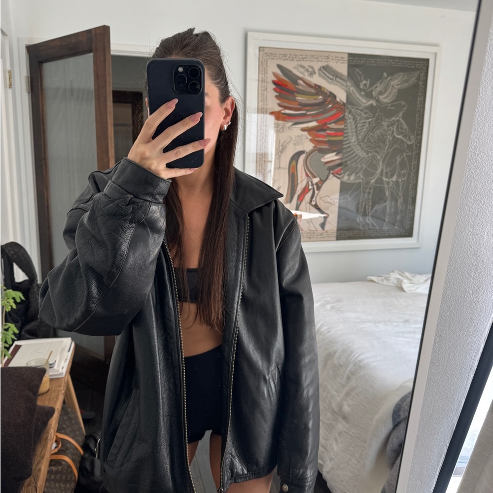 Women's Black Leather Jacket
